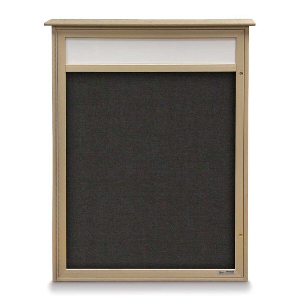 Single Door Enclosed Indoor Letterboard